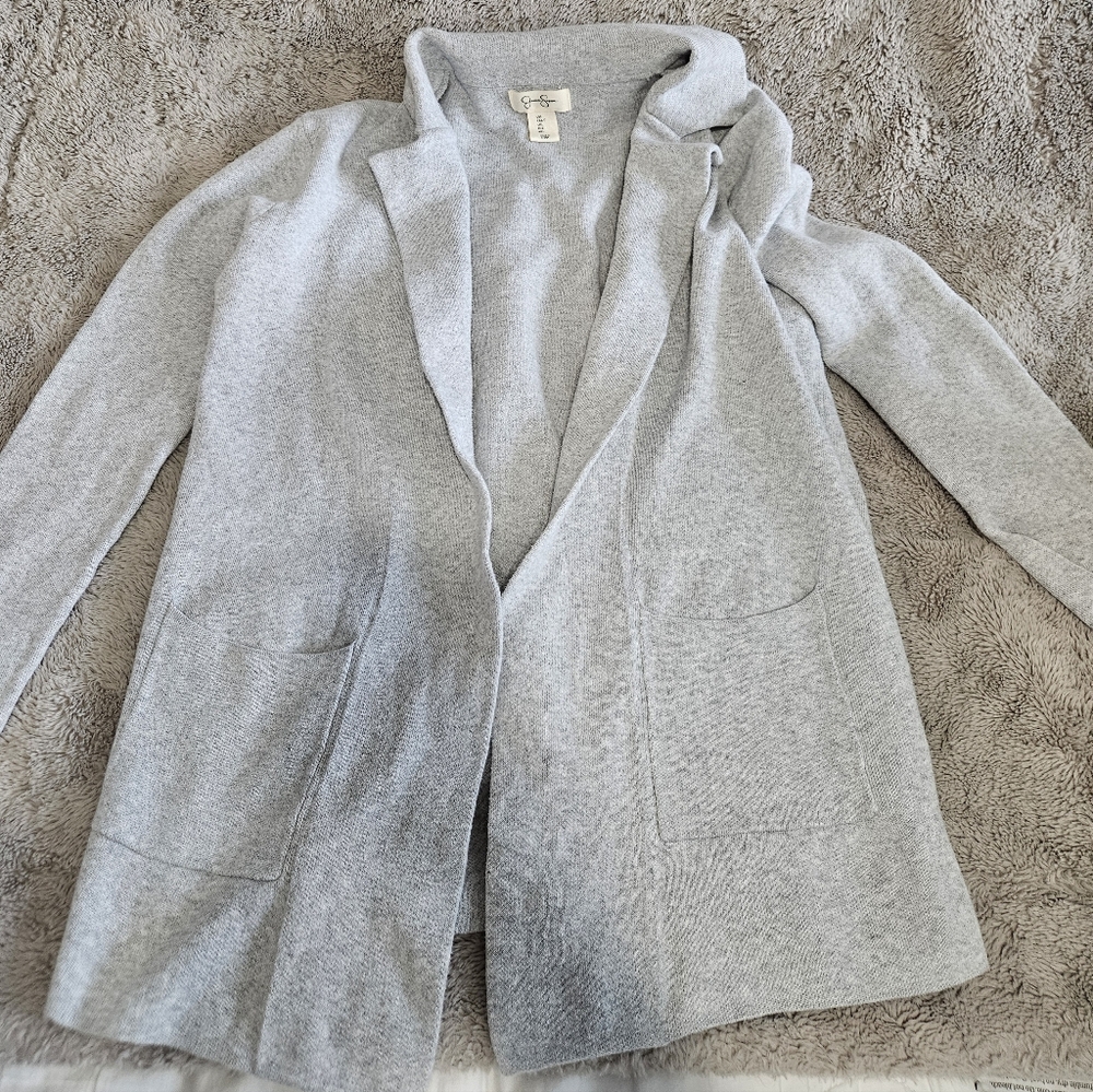 Jessica Simpson Light Gray Knit Cardigan